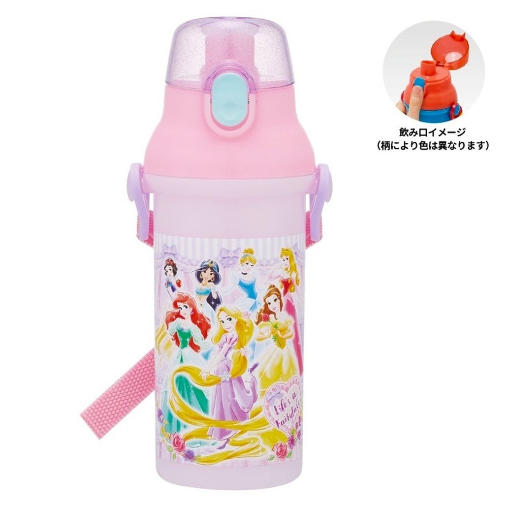 ぽんずページです。 水筒 プリンセス 26 ディズニー 直飲みプラワンタッチボトル SKATER