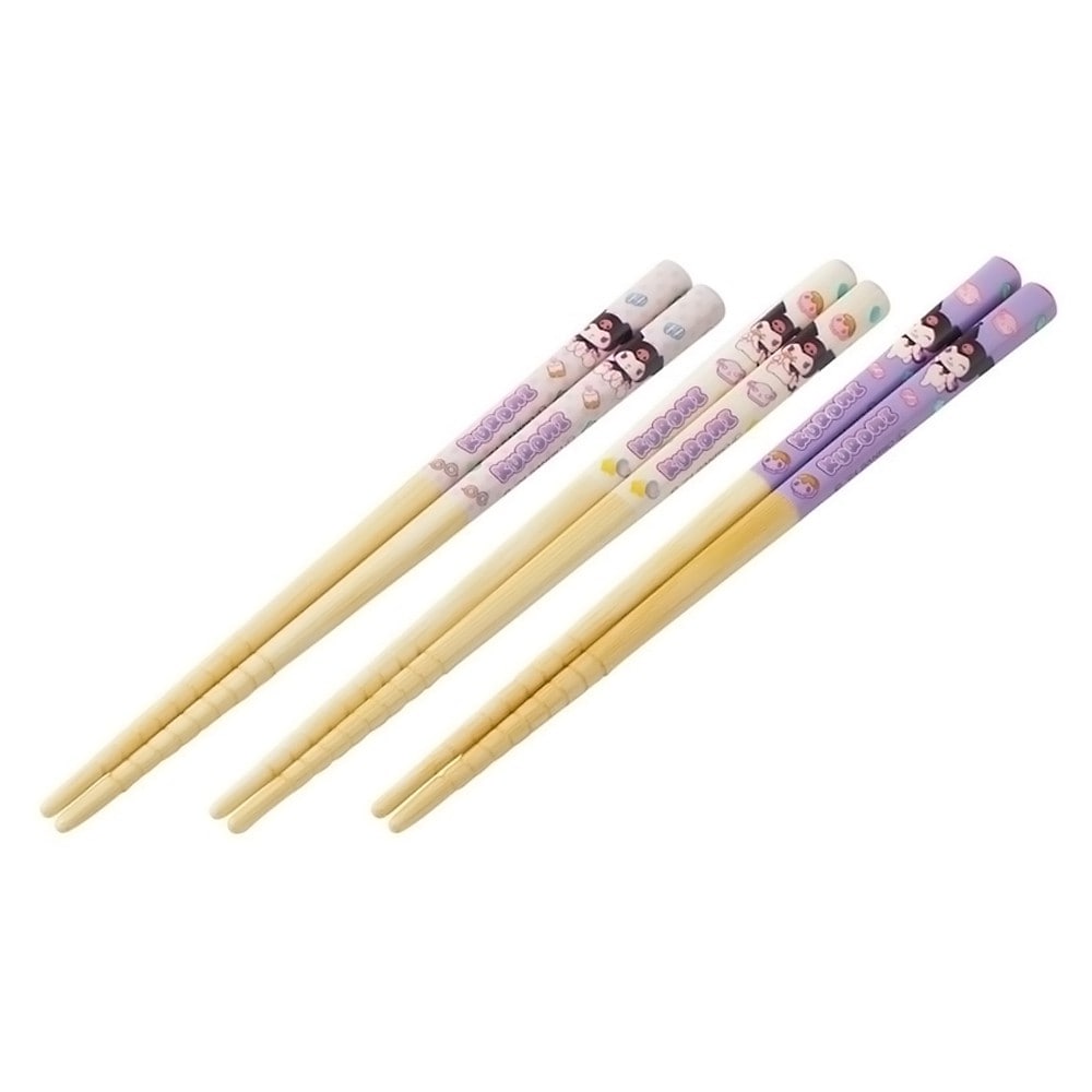 竹箸 3膳セット クロミ マシュグミ 竹安全箸 16.5cm SKATER スケーター 子供 竹製 天然竹 すべり止め加工付き(先端) 3P入り 700194-ANT2T ◆メ