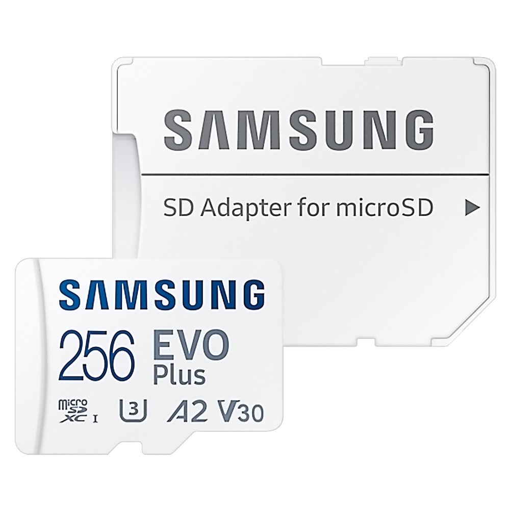 マイクロSDカード 256GB microSDXC R:160MB/s Samsung サムスン EVO Plus Class10 UHS-I U3 V30 A2 SDアダプタ付 海外リテール MB-MC256SA/KR ◆メ