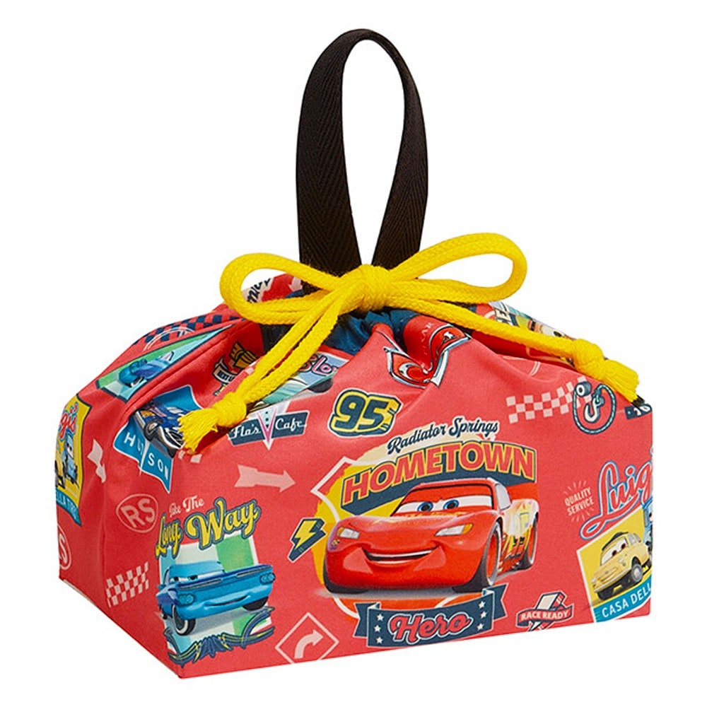 ランチ巾着 カーズ 26 ディズニー巾着袋 お弁当巾着 お弁当袋 SKATER スケーター 子供 ポリエステル サイズ290×165×マチ120mm 722394-KB7SN ◆メ