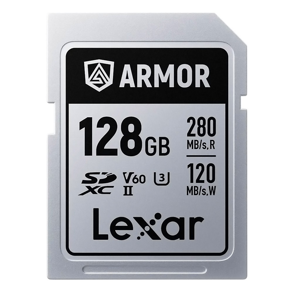 SDカード 128GB 金属製 ARMOR SILVER PRO SDXC UHS-II Lexar レキサー