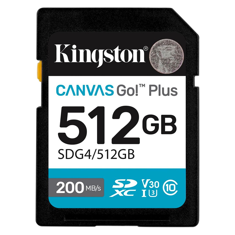 開封/バルク品(動作確認済)特価☆ SDカード 512GB SDXC Kingston キングストン Canvas Go Plus Class10 UHS-I U3 V30 4K R:200MB/s W:160MB/s 海外リテール SDG4/512GB ◆メ