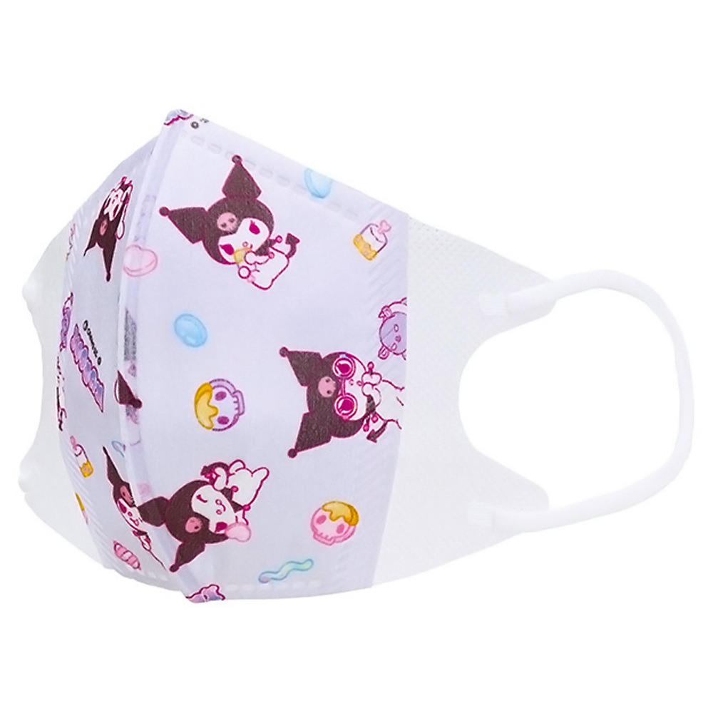 マスク 立体 子供用 こども用 7枚入り クロミ マシュグミ SKATER スケーター 不織布 三層構造 4才以上用 サイズ12×10cm 個包装 715525-MSKS3N ◆メ