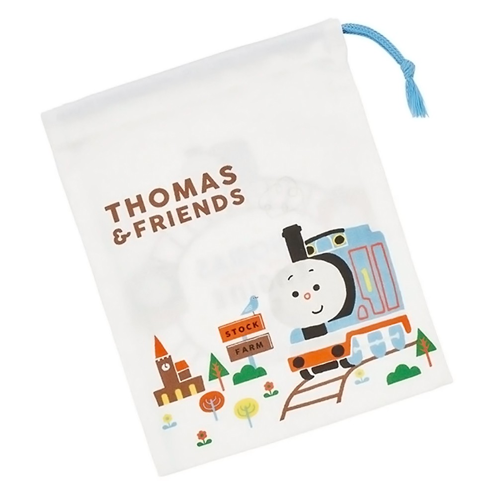 コップ袋 きかんしゃトーマス つむぱぱ コップ入れ 歯ブラシ入れ 巾着袋 SKATER スケーター 子供 サイズ205×148mm 綿100％ 715617-KB63 ◆メ