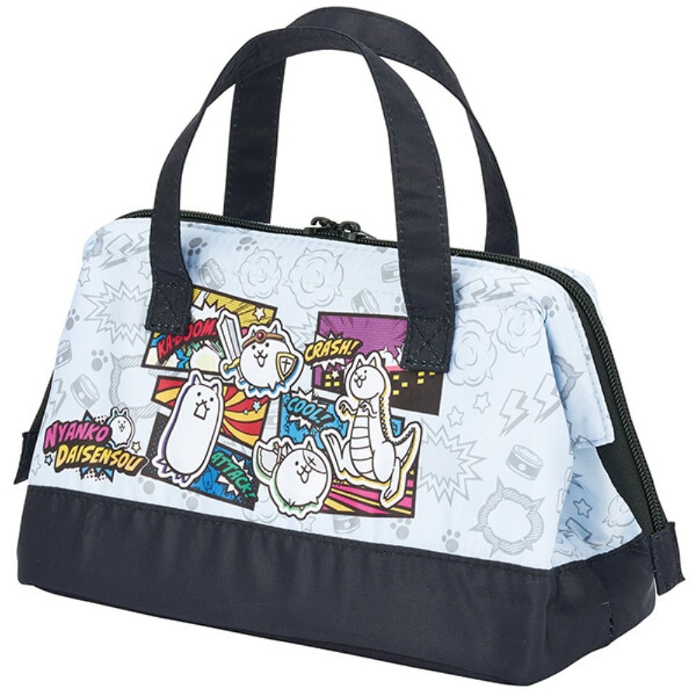 がま口型ランチバッグ にゃんこ大戦争 26 SKATER スケーター 2段 W