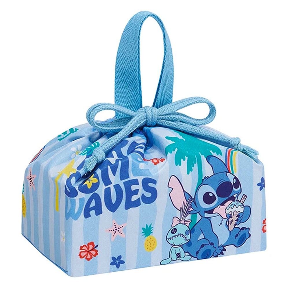 ランチ巾着 スティッチ 26 ディズニー 巾着袋 お弁当巾着 お弁当袋 SKATER スケーター 子供 レディース ポリエステル サイズ290×165×マチ120mm 722172-KB7SN ◆メ