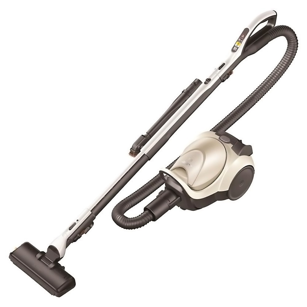 掃除機 紙パック式クリーナー Be-K ビケイ MITSUBISHI 三菱電機 自走式パワーブラシ コード式 軽量 ハイパワー すみずみブラシ ホワイトゴールド TC-FD2E-N ◆宅