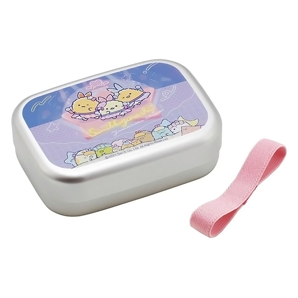 アルミ弁当箱 すみっコぐらし 夢見るしっぽず ランチボックス 保温庫 SKATER スケーター 子供 金属製 アルミ製 容量370ml ランチベルト/名前シール付 696725-ALB5NV ◆宅