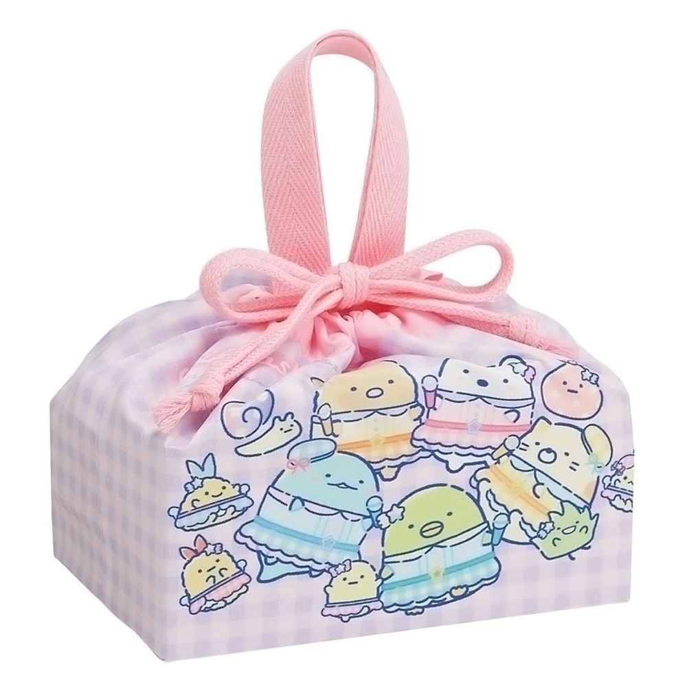 ランチ巾着 すみっコぐらし 夢見るしっぽず 巾着袋 お弁当巾着 お弁当袋 SKATER スケーター 子供 ポリエステル サイズ290×165×マチ120mm 696749-KB7SN ◆メ