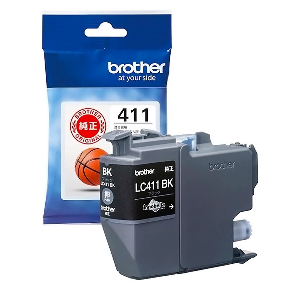 brother ブラザー 純正インクカートリッジ LC411 黒 印刷可能枚数375 適合プリンター:DCP-J926N MFC-J904N MFC-J739DN MFC-J939DN ブラック LC411BK ◆メ
