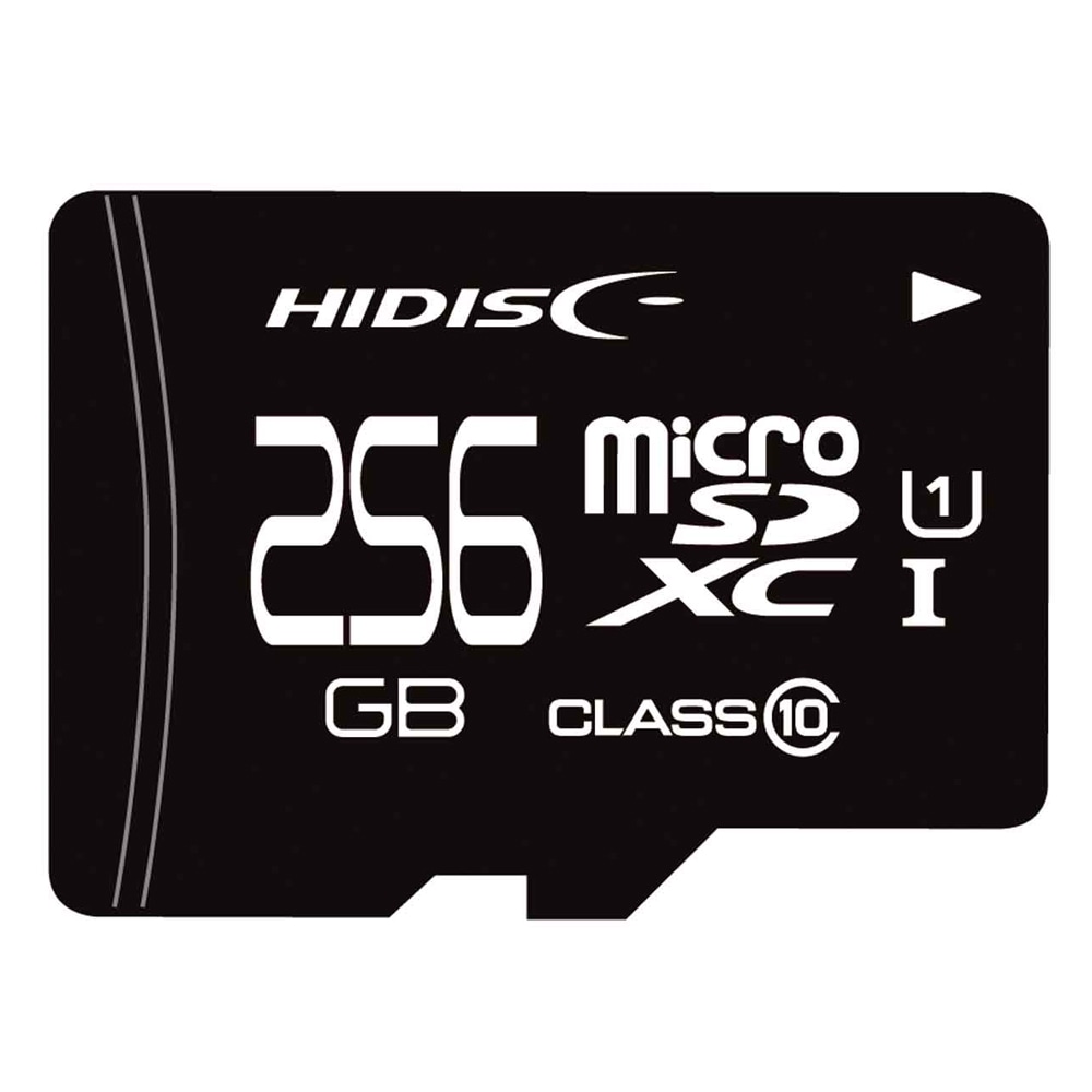 マイクロSDカード 256GB microSDXC HIDISC 磁気研究所 CLASS10 UHS-I R:90MB/s 日本語パッケージ HDMCSDX256GCL10UIJP-WOA ◆メ