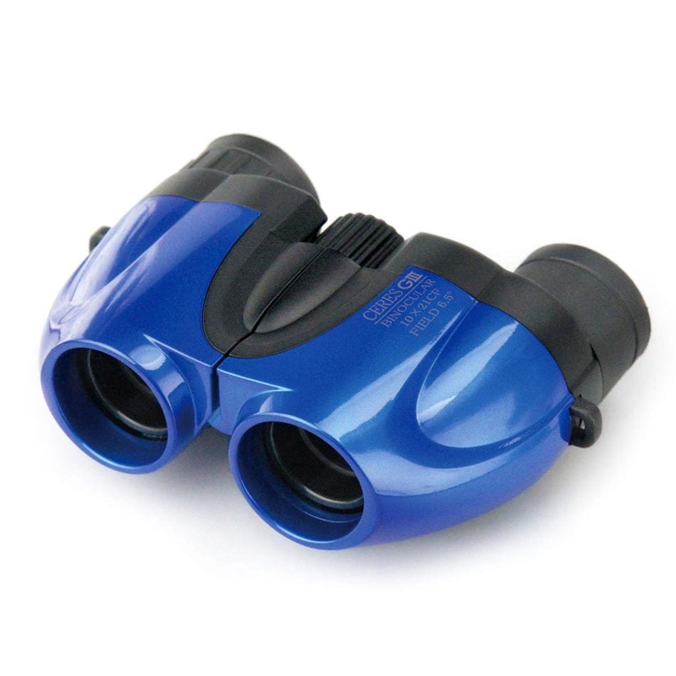 双眼鏡 10倍 セレス-GIII 10×21 Kenko ケンコートキナー 口径21mm ポロプリズム式 軽量140g コンパクト ケース ストラップ付 ブルー CERES10X21 ◆宅