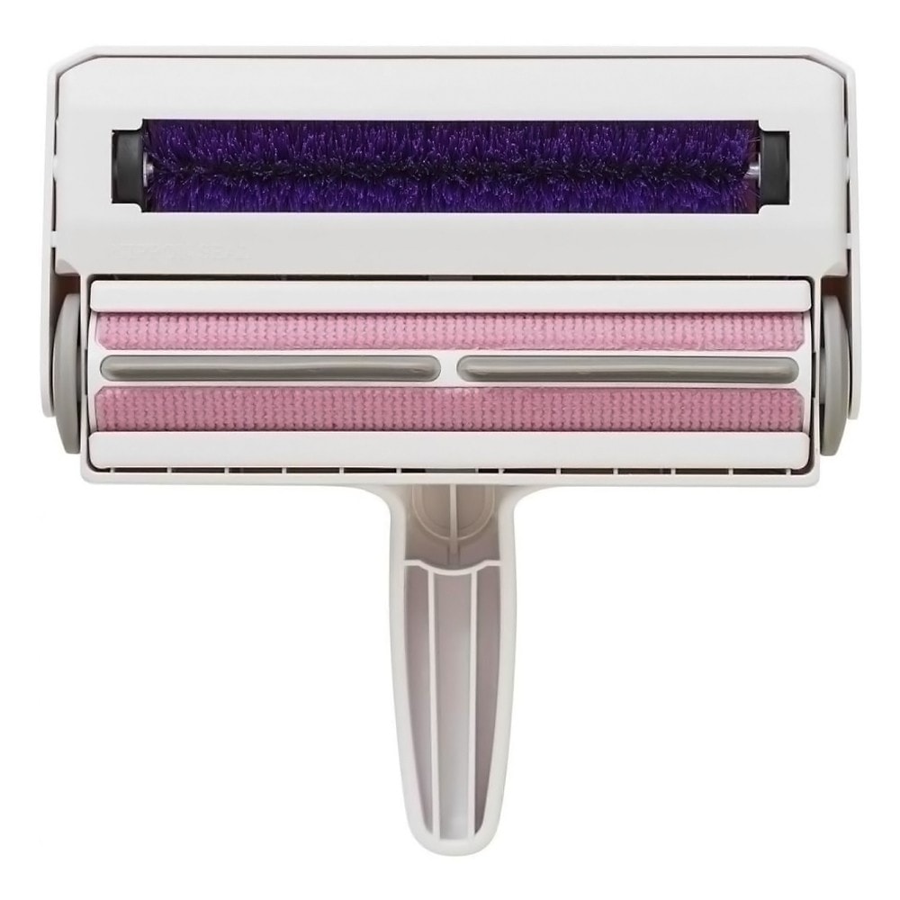 ぱくぱくローラーW あらゴミまで取れる ペット 猫砂 抜け毛 毛取りブラシ 犬 猫 髪の毛 掃除 日本シール 丸洗い可 カーペット クリーナー ホワイト N80M ◆宅