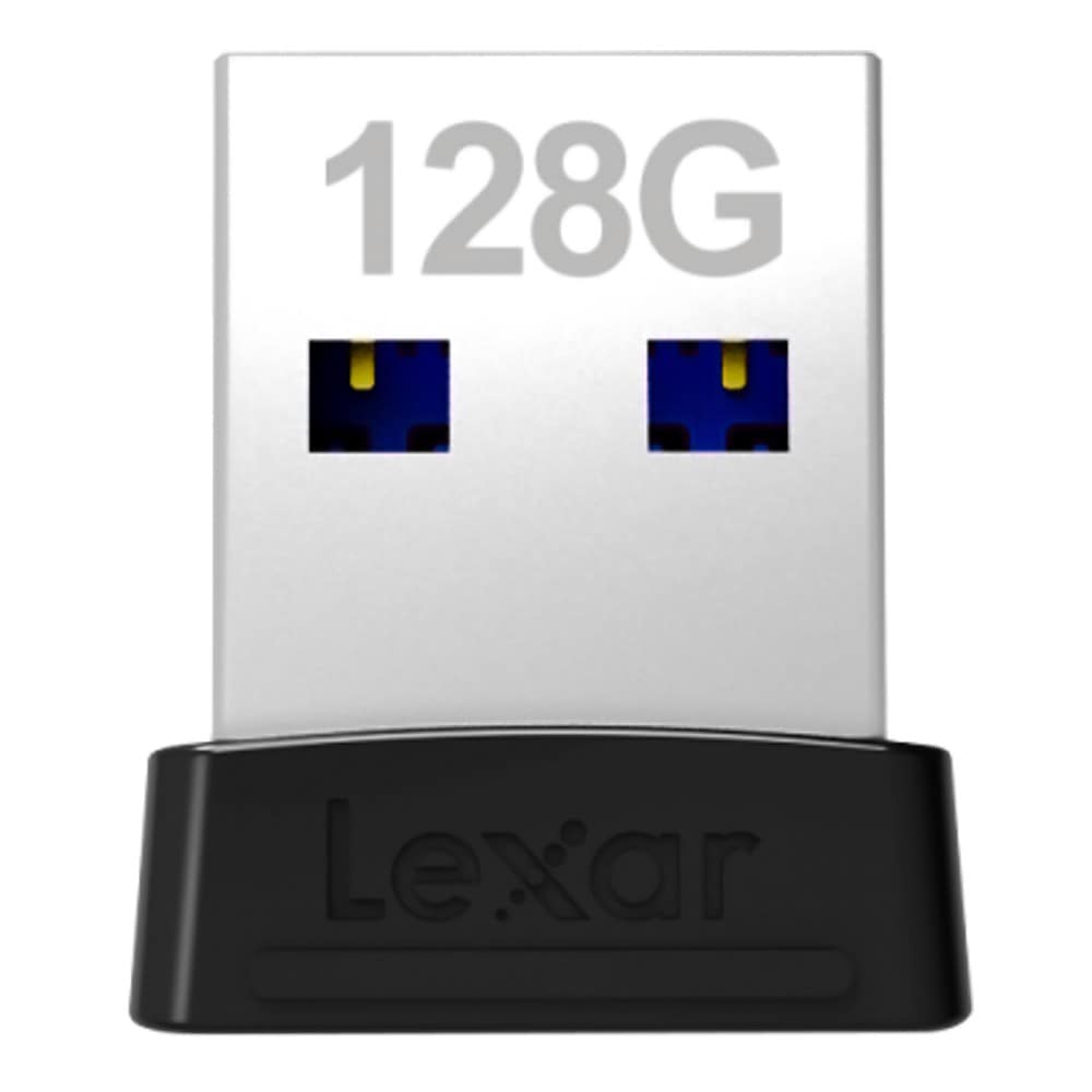 USBメモリ 128GB JumpDrive S47 超小型 Lexar レキサー 高速転送 R:250MB/s USB3.1 Gen1 USB3.0 ブラック 海外リテール LJDS0470128G-BNBNJ ◆メ