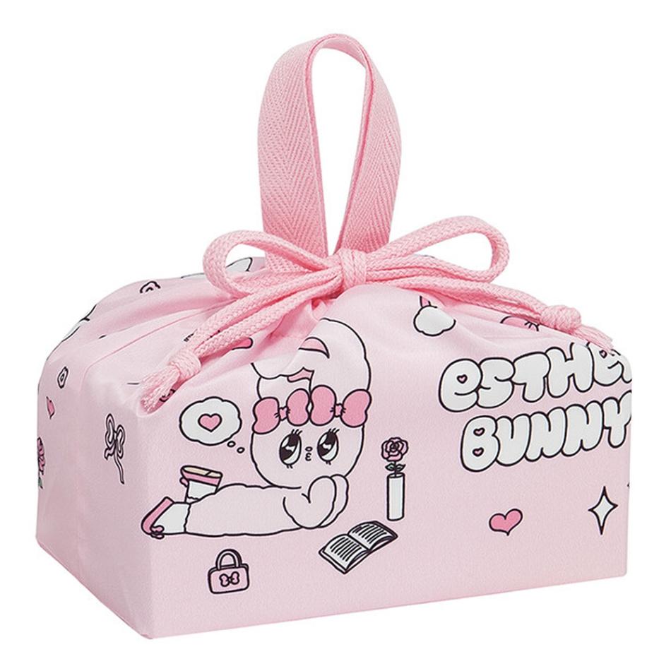 ランチ巾着 エスターバニー 巾着袋 お弁当巾着 お弁当袋 SKATER スケーター 子供 ポリエステル サイズ290×165×マチ120mm 728716-KB7SN ◆メ