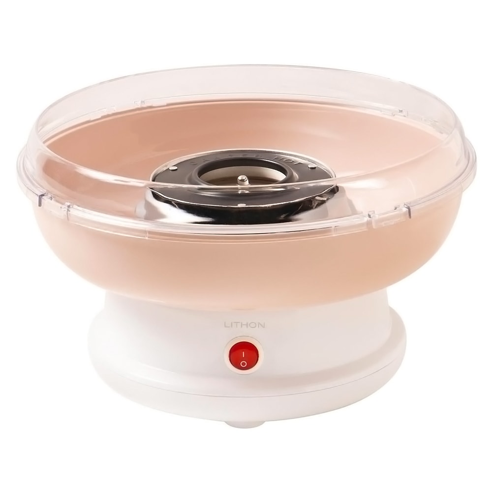 わたあめメーカー わたあめ機 スイートマルーン LITHON ライソン 飴玉 ザラメ 綿菓子 簡単 コンパクト収納 AC電源 棒付き ホワイト KDCC-008P ◆宅