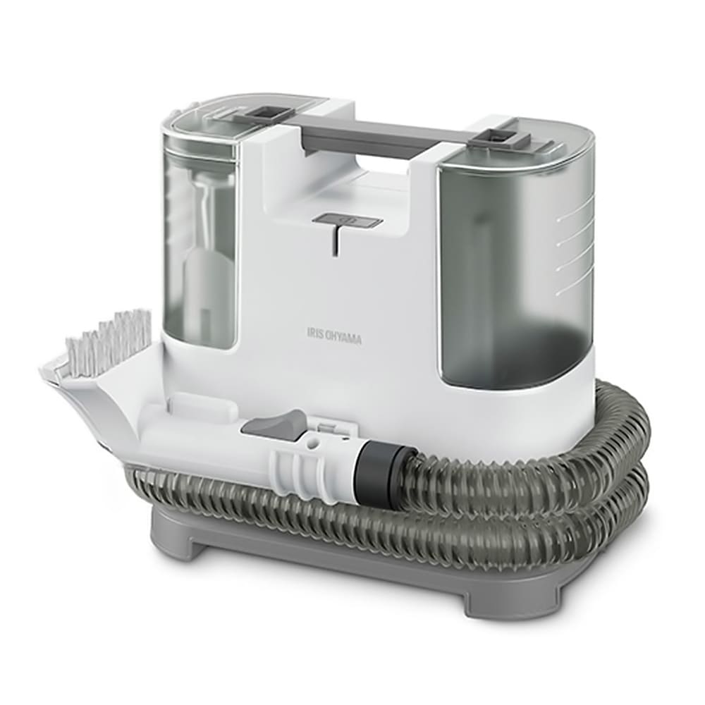 カーペットクリーナー リンサークリーナー IRIS OHYAMA アイリスオーヤマ 染み抜き カーペット 布 自動ポンプ式 水掃除 車内 AC電源 ホワイト RNS-P10-W ◆宅