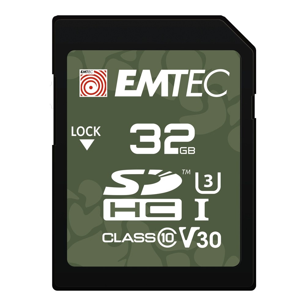 SDカード 32GB SDHC EMTEC Outdoor CLASS10 UHS-I U3 V30 4K R:100MB/s W:50MB/s 海外リテール ECMSD32GHC10OR ◆メ