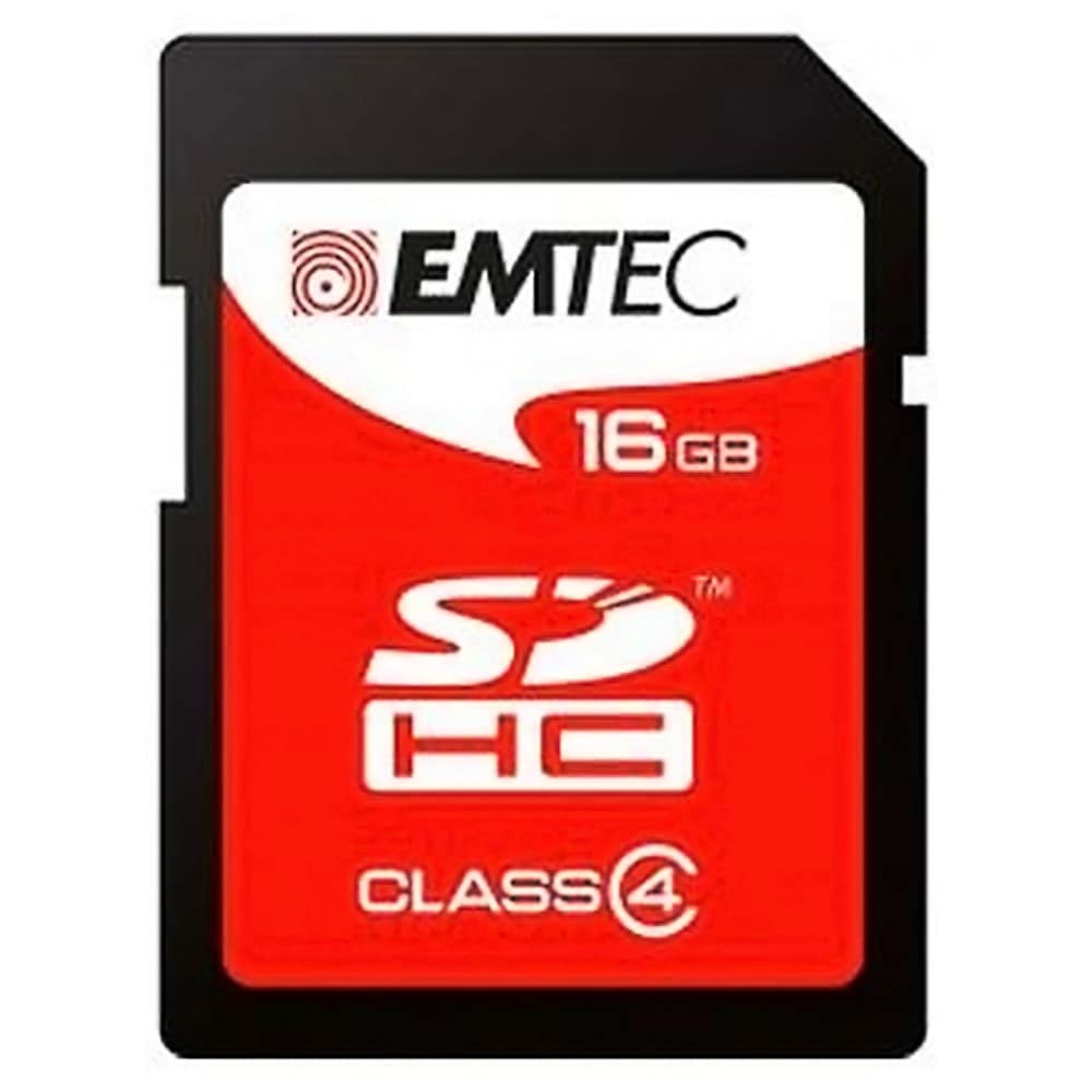 SDカード 16GB SDHC EMTEC Elite Silver CLASS4 R:25MB/s W:6MB/s 海外リテール ECMSD16GHC4 ◆メ