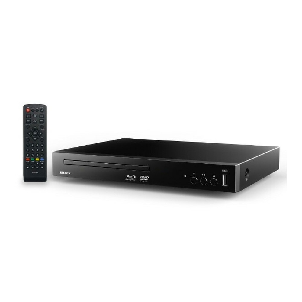 ブルーレイディスクプレーヤー DVDプレーヤー Wizz ダイニチ電子 据置型 HDMI出力 USB端子 コンパクト設計 AC電源 リモコン付 ブラック WSB-SH820 ◆宅
