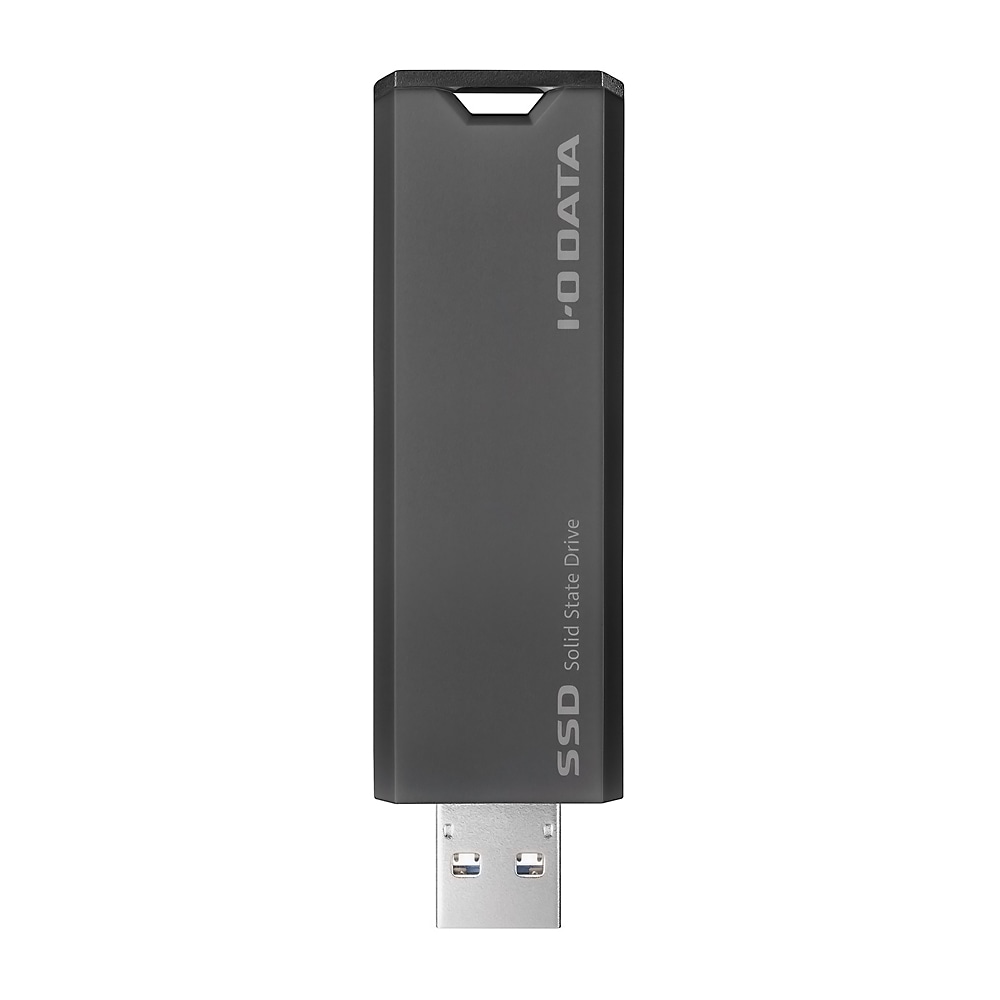 スティックSSD 1TB USB3.2 Gen2 IODATA アイオーデータ 超小型 高速転送 R:500MB/s W:400MB/s スライド式 グレー×ブラック SSPS-US1GR ◆メ