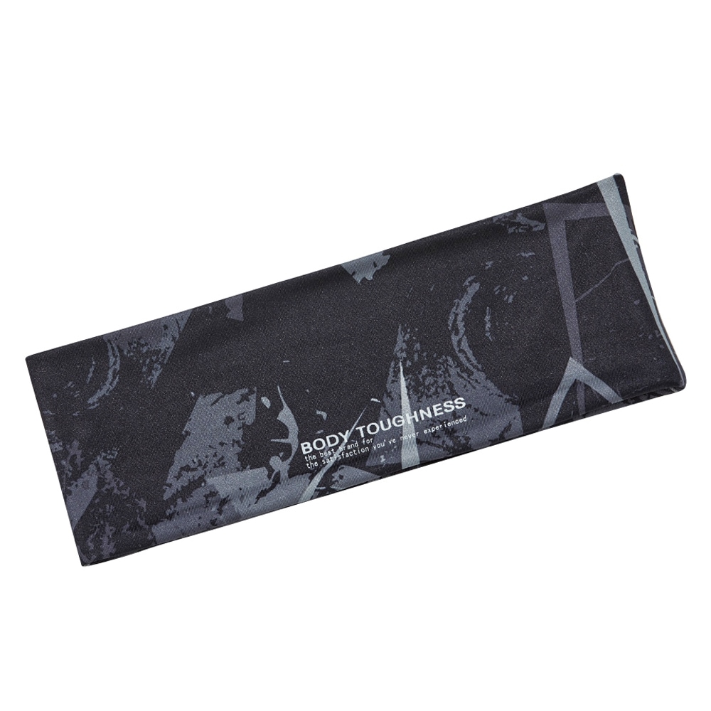 パワーストレッチ ヘアバンド JW-610 BT冷感 カモフラ×ブラック OTAFUKU おたふく手袋 接触冷感 吸汗速乾 消臭 UV軽減 春夏用 メンズ フリーサイズ JW-610-84-F ◆メ