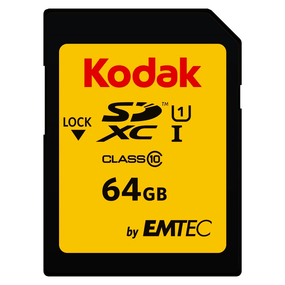 開封/バルク品(動作確認済)特価☆ SDカード 64GB SDXC KODAK コダック PREMIUM PERFORMANCE CLASS10 UHS-I U1 V10 R:90MB/s W:25MB/s 海外リテール EKMSD64GXC10K ◆メ