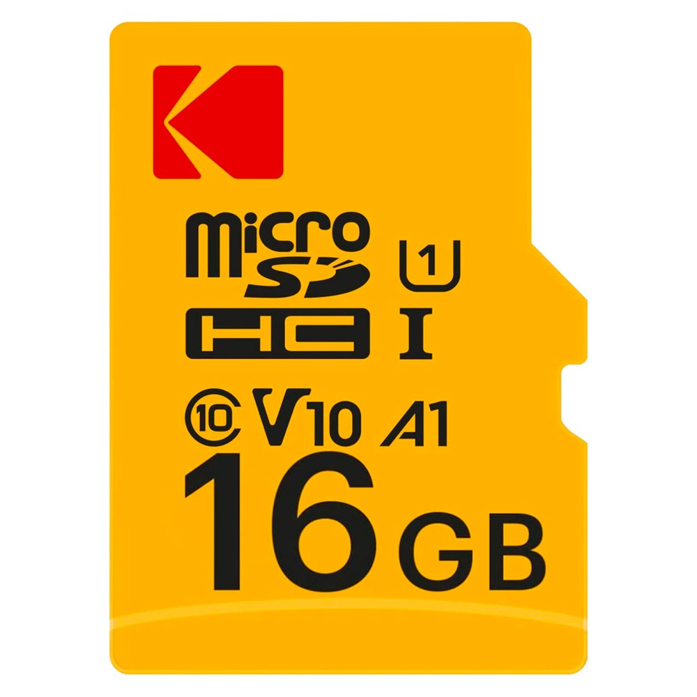 microSDHC 16GB KODAK コダック PREMIUM PERFORMANCE CLASS10 UHS-I U1 V10 A1 R:85MB/s W:25MB/s SDアダプタ付 海外リテール EKMSDM16GHC10K ◆メ