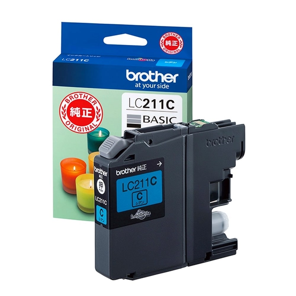 brother ブラザー 純正インクカートリッジ LC211 シアン 印刷可能枚数500 適合プリンター:DCP-J562N DCP-J762N DCP-J963N MFC-J880N シアン LC211C ◆メ