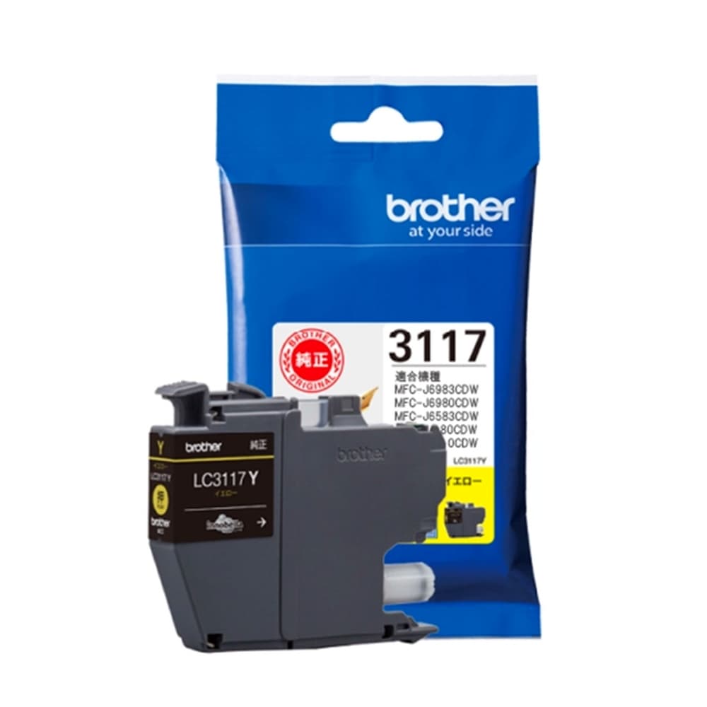 brother ブラザー 純正インクカートリッジ LC3117 イエロー 印刷可能枚数550 適合プリンター:MFC-J6580CDW MFC-J6980CDW イエロー LC3117Y ◆メ