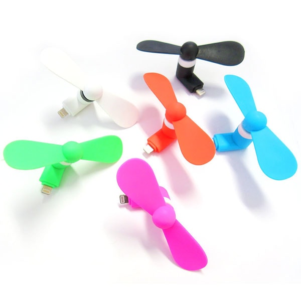 ライトニング接続のミニ扇風機 カラフルiPhoneミニファン ※カラーは選べません USBFAN-IPHONE ◆メ