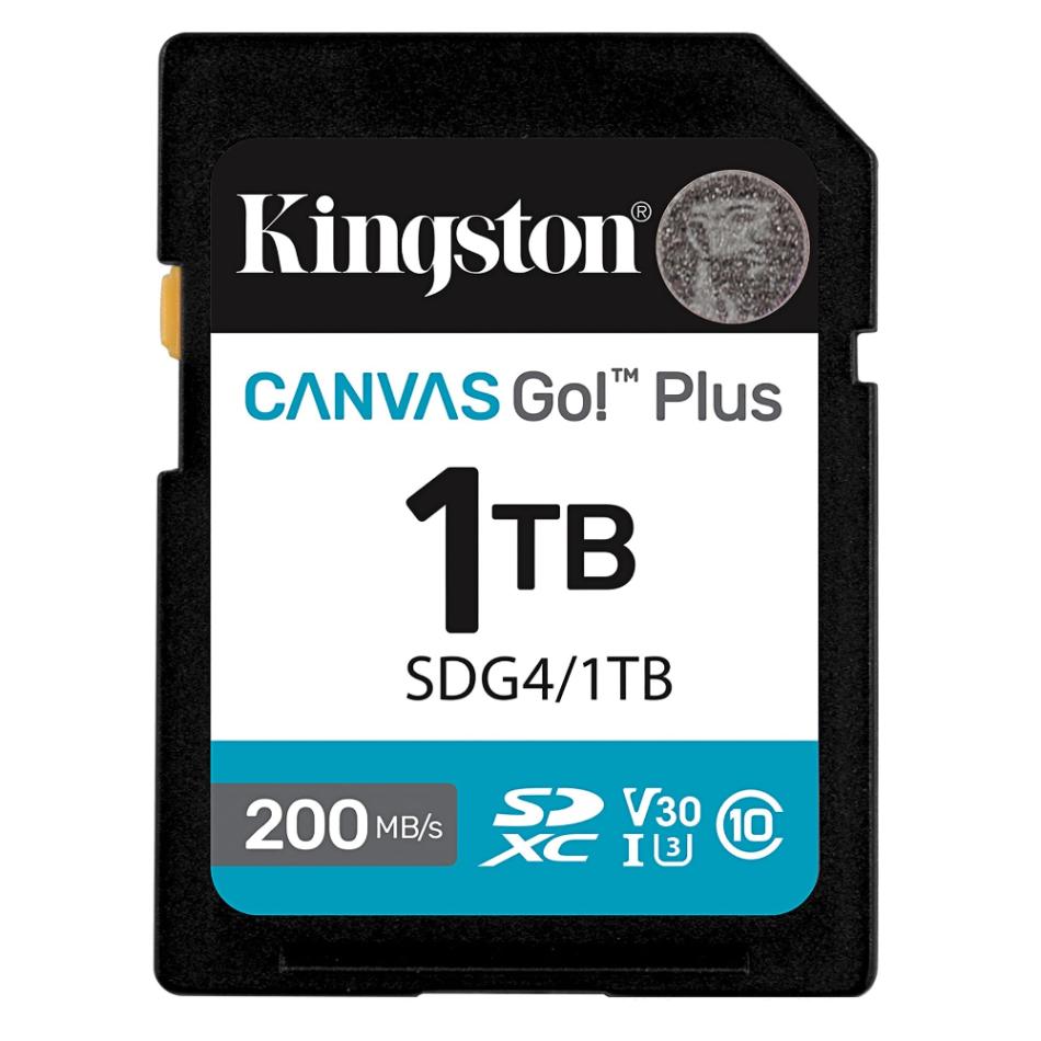 SDカード 1TB SDXC Kingston キングストン Canvas Go Plus Class10 UHS-I U3 V30 4K R:200MB/s W:160MB/s 海外リテール SDG4/1TB ◆コ
