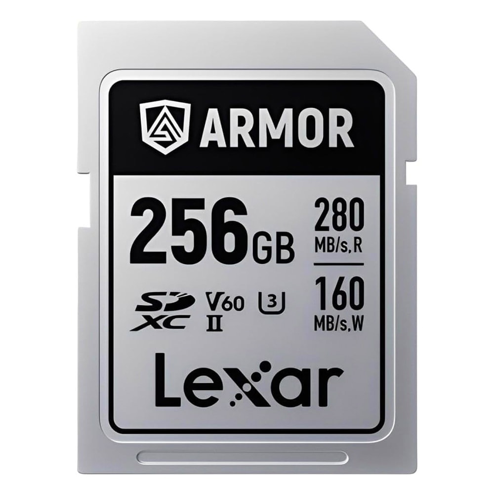SDカード 256GB 金属製 ARMOR SILVER PRO SDXC UHS-II Lexar レキサー UHS-II U3 V60 R:280MB/s W:160MB/s 防塵 防水 海外リテール LSDAMSP256G-RNNNC ◆コ