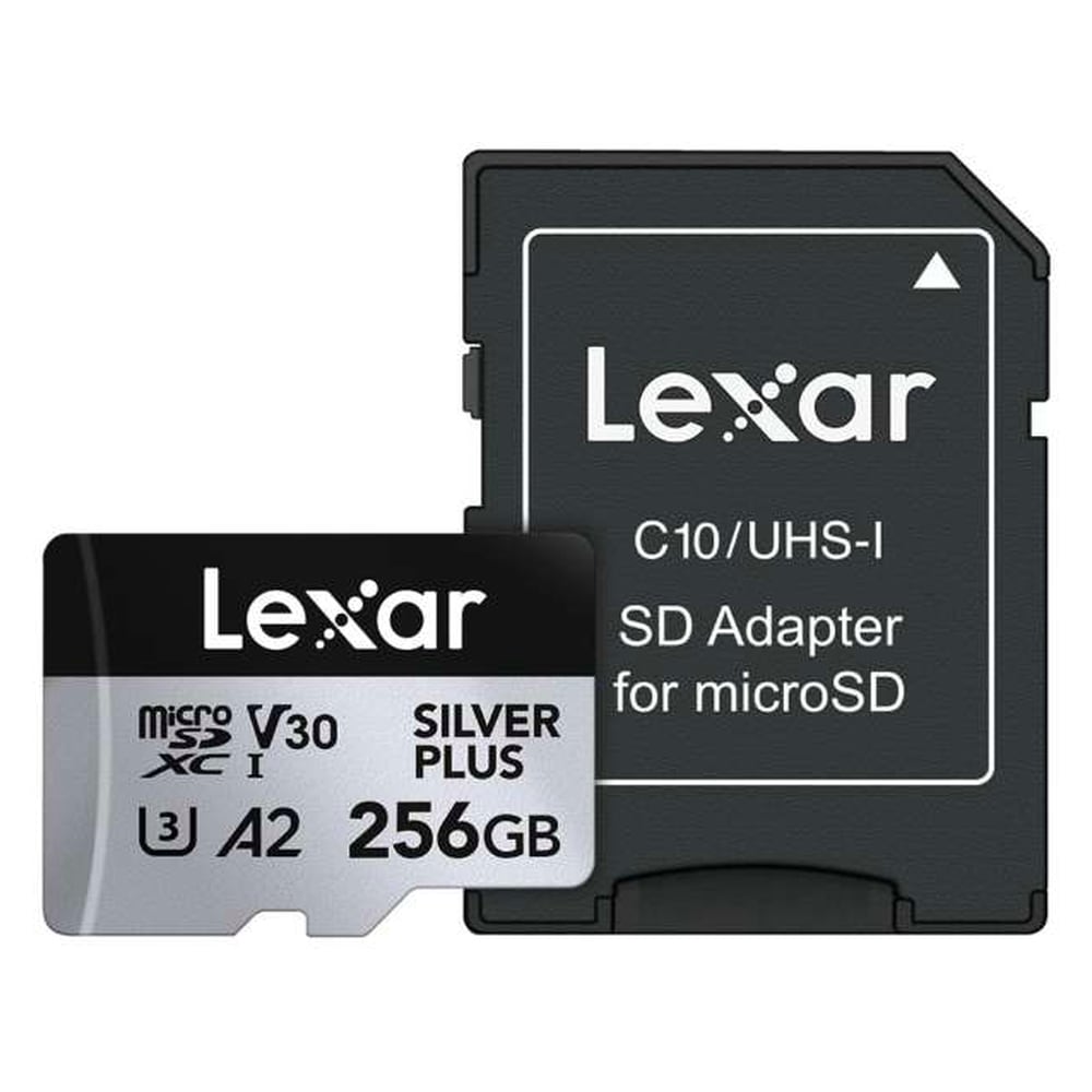 マイクロSDカード 256GB microSDXC Lexar レキサー Professional SILVER PLUS Class10 UHS-1 U3 V30 A2 R:205MB/s W:150MB/s 海外リテール LMSSIPL256G-BNANC ◆メ
