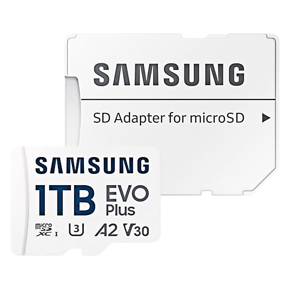 マイクロSDカード 1TB microSDXC Samsung サムスン EVO Plus Gen2 Class10 UHS-I U3 V30 A2 R:160MB/s SDアダプタ付 海外リテール MB-MC1T0SA/CN ◆コ