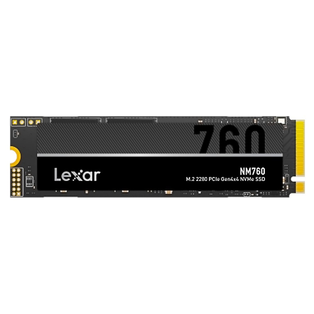M.2 NVMe SSD 1TB M.2-2280 内蔵型 Lexar レキサー NM760 PCIe Gen4 x4 R:5300MB/s W:4500MB/s 3D TLC MTBF150万時間 海外リテール LNM760X001T-RNNNG ◆コ
