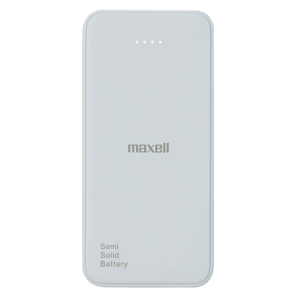 半固体モバイルバッテリー PD対応 MPC-CSSB10000PD 10000mAh maxell マクセル 急速充電 Type-C PD20W 安全設計 長寿命 ホワイト MPC-CSSB10000PDWH ◆メ