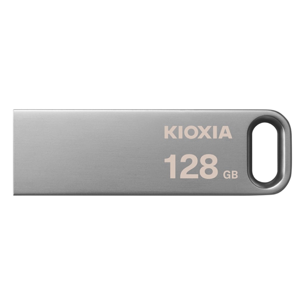 USBメモリ 128GB USB3.0 USB3.2 Gen1 KIOXIA キオクシア TransMemory U366 薄型 メタリックボディ 海外リテール LU366S128GG4 ◆メ