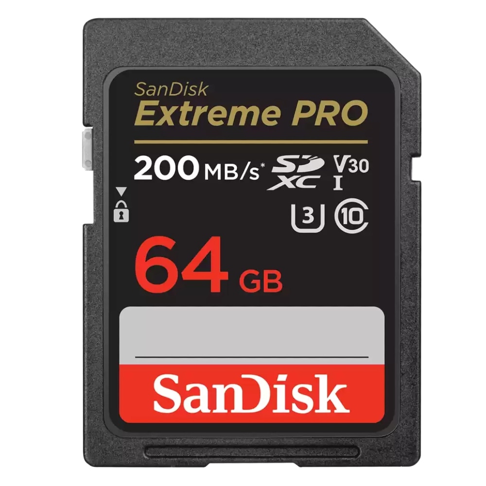 開封/バルク品(動作確認済)特価☆ 64GB SDXCカード SDカード SanDisk サンディスク Extreme PRO Class10 UHS-I U3 V30 4K R:200MB/s W:90MB/s 海外リテール SDSDXXU-064G-GN4IN ◆メ