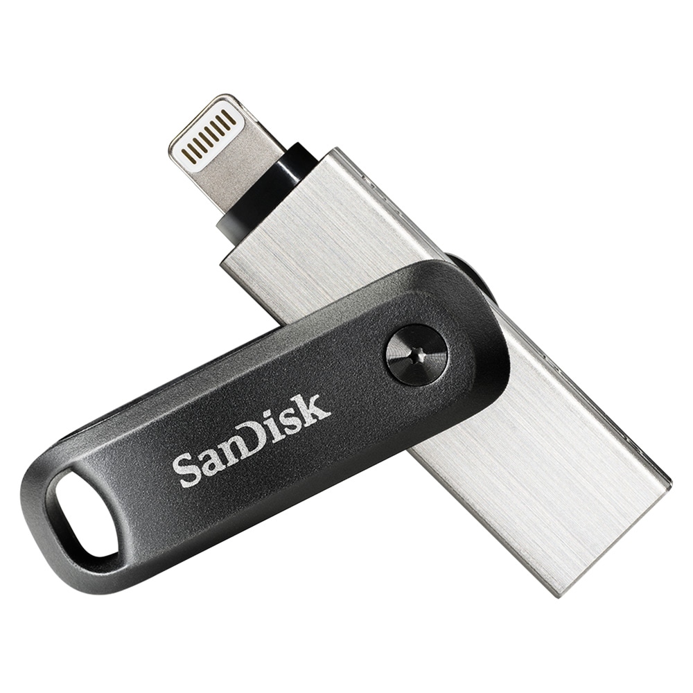 開封/バルク品(動作確認済)特価☆ 256GB USBメモリ iXpand Flash Drive Go SanDisk サンディスク iPhone iPad/PC用 Lightning + USB-A 回転式 海外リテール SDIX60N-256G-GN6NE ◆メ