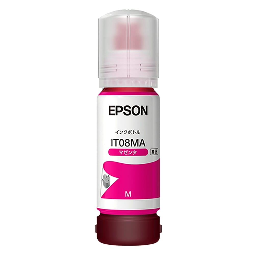 EPSON エプソン 純正 インクボトル IT08 えんぴつ削り マゼンタ 70ml 印刷可能枚数6000 適合プリンター:PX-M6711FT PX-M6712FT PX-M791FT マゼンタ IT08MA ◆コ
