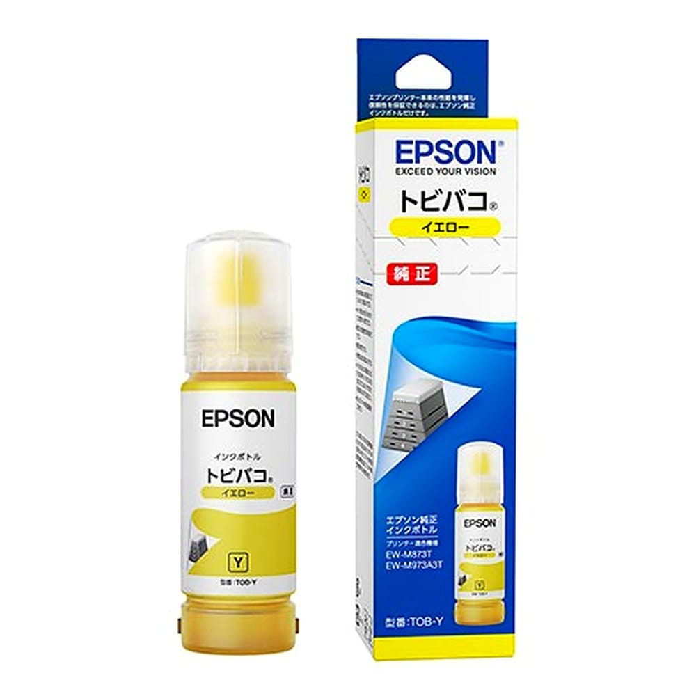 EPSON エプソン 純正 インクボトル TOB トビバコ イエロー 70ml 印刷可能枚数6200 適合プリンター:EW-M873T EW-M973A3T イエロー TOB-Y ◆コ