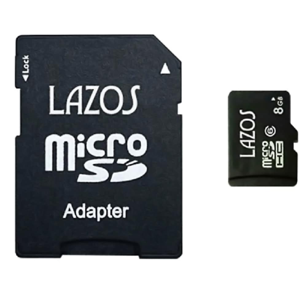 マイクロSDカード microSDHC 8GB microSDカード LAZOS リーダー