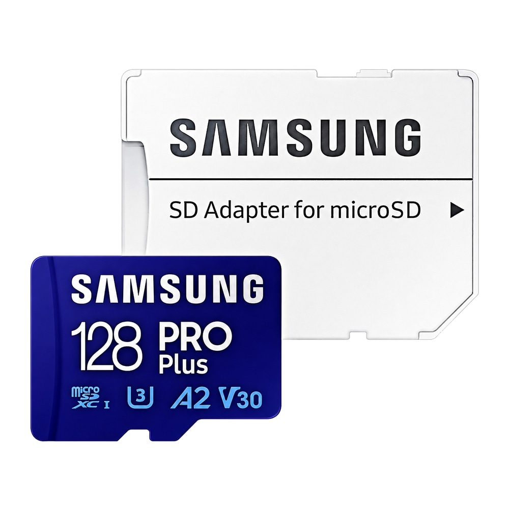 マイクロSDカード 128GB microSDXC Samsung サムスン PRO Plus Class10 UHS-I U3 V30 A2 R:180MB/s W:130MB/s SDアダプタ付 海外リテール MB-MD128SA/CN ◆メ