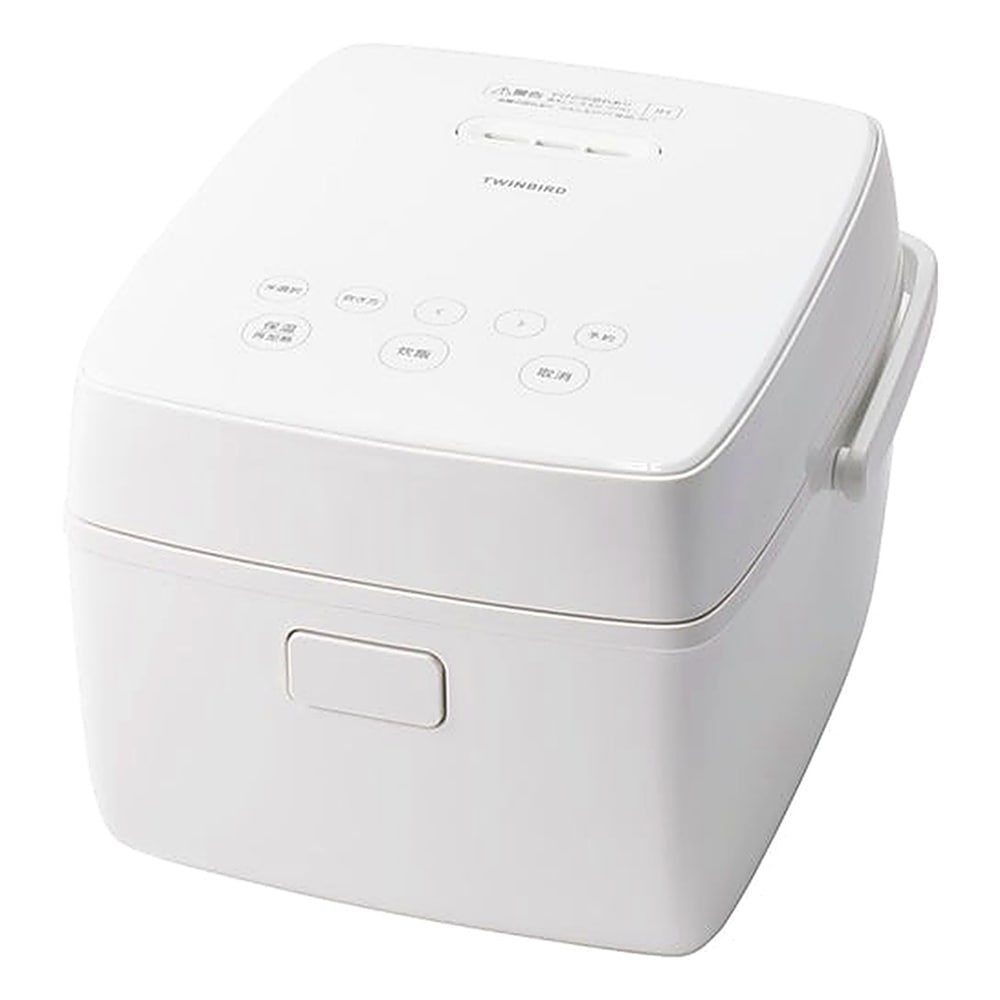 炊飯器 IH炊飯器 3合 RM-D793 はやくておいしい TWINBIRD ツインバード 早炊き ぴったり予約 厚熱火円釜 大火力1000W ホワイト RM-D793W ◆宅