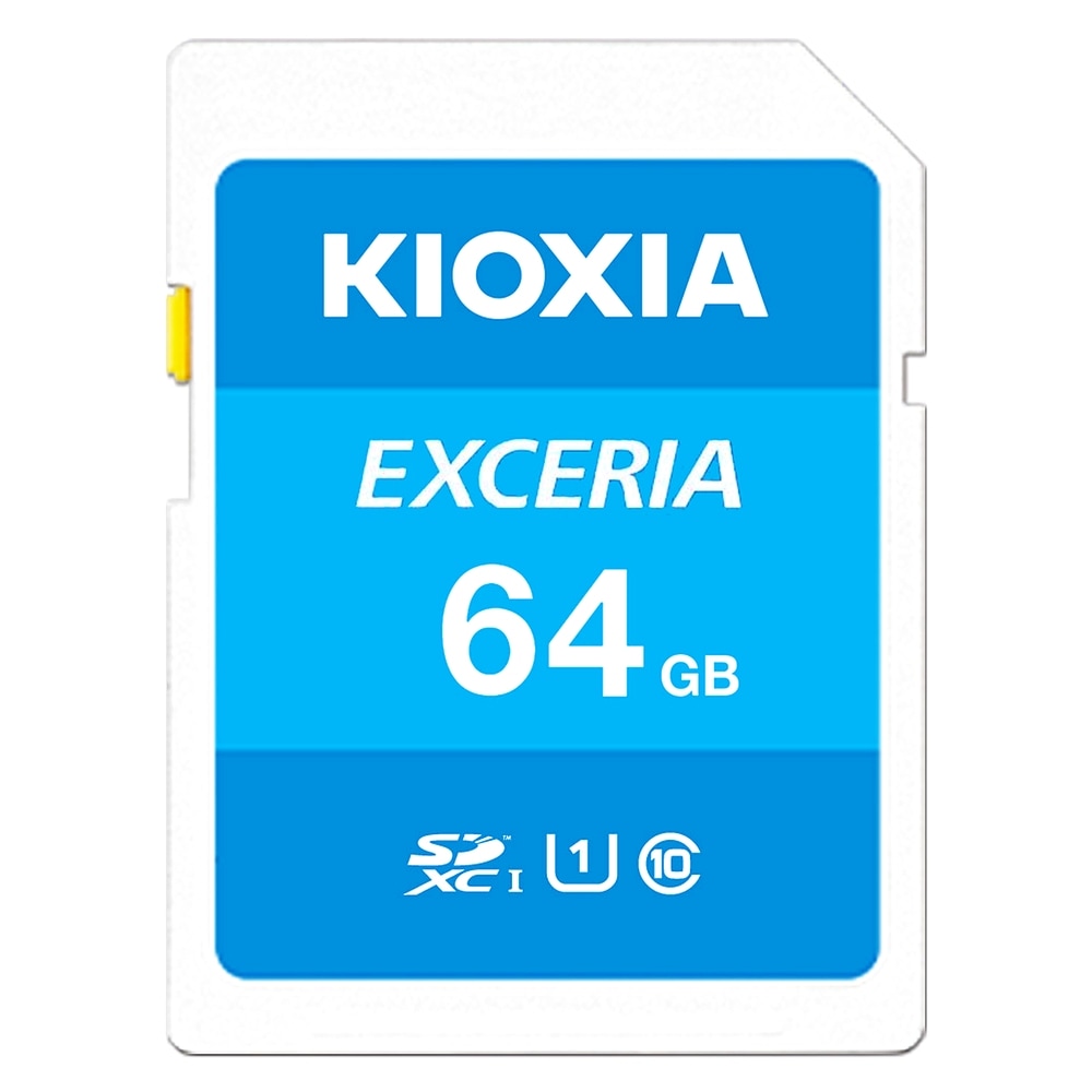 SDカード SD 64GB SDXC KIOXIA キオクシア EXCERIA Class10 UHS-I U1 R:100MB/s 海外リテール LNEX1L064GC4 ◆メ