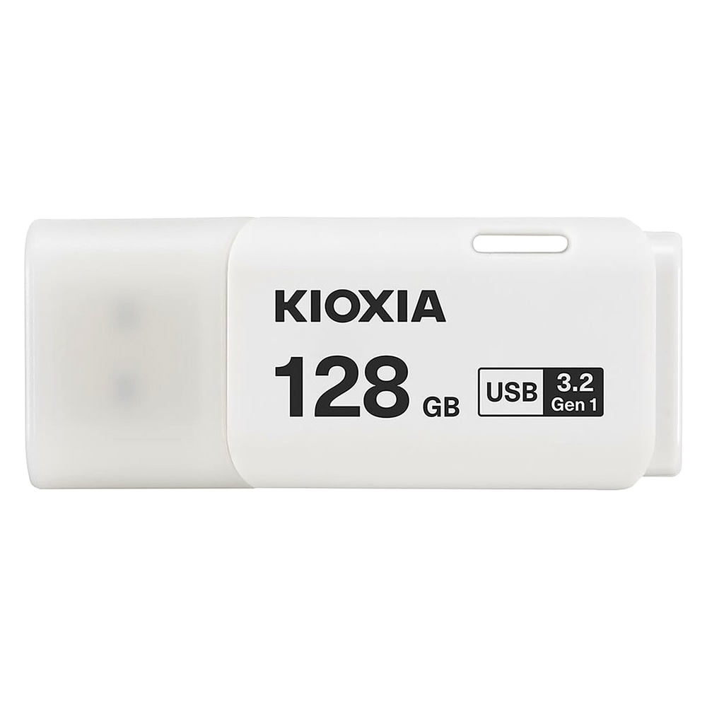 USBメモリ 128GB USB3.2 Gen1 KIOXIA キオクシア TransMemory U301 キャップ式 ホワイト 海外リテール LU301W128GC4 ◆メ