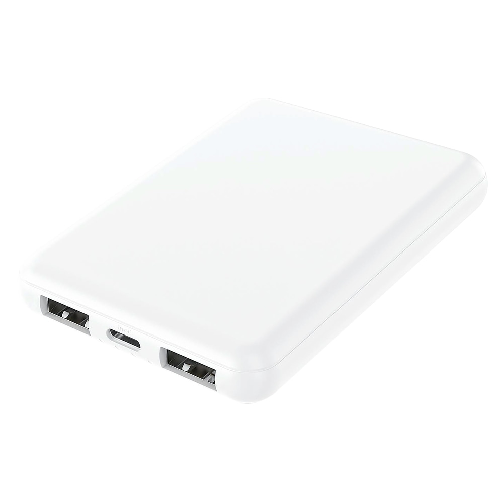 準固体電池 モバイルバッテリー 5000mAh HIDISC 磁気研究所 長寿命 超安全 充放電回数2000 コンパクト PSE適合 ホワイト HD4-SSMBTC5WH ◆コ