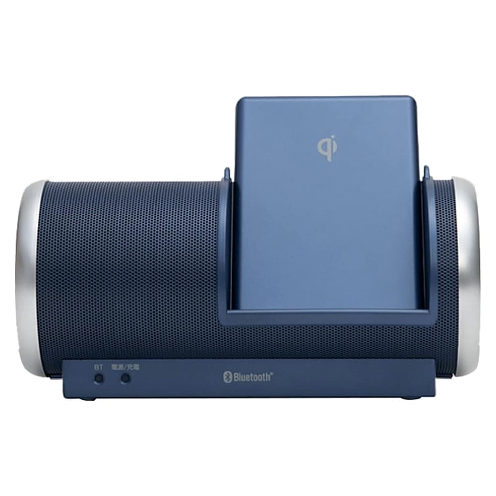 Bluetoothスピーカー ABS-215 防水 スマホワイヤレス充電 ANABAS アナバス 太知 スマホQi充電 大出力3.5W 防水性能IP54 充電式 ファントムブルー ABS-215(FB) ◆宅