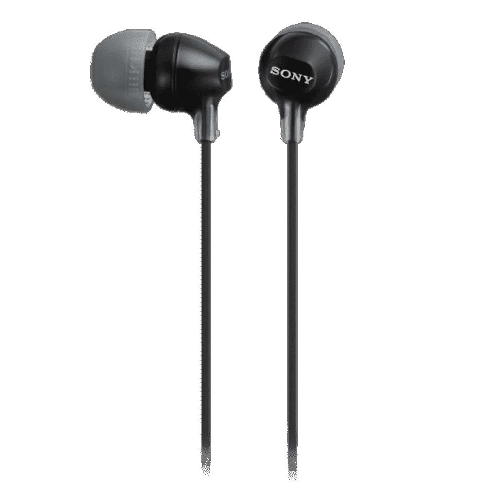 イヤホン カナル型 MDR-EX15AP SONY ソニー 有線 音漏れ低減 3.5mmミニプラグ ハンズフリー通話 リモコン マイク付 並行輸入品 ブラック MDR-EX15AP/BZE ◆メ